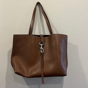 Rebecca Minkoff Megan Tote Shoulder Bag - Brown Leather